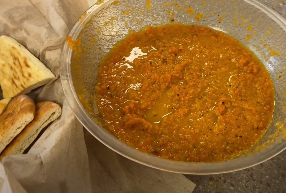 A bowl of habanero sauce